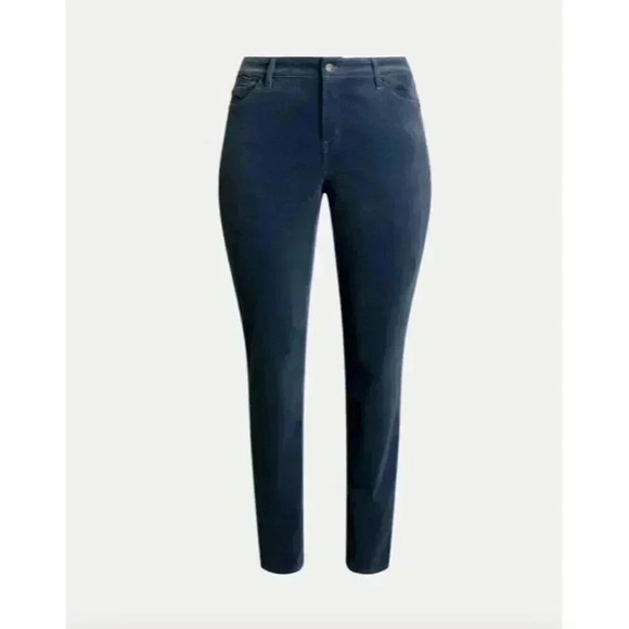 Stretch Corduroy Mid-Rise Straight Leg Pant $145 LRL Size 14 - Picture 10 of 10